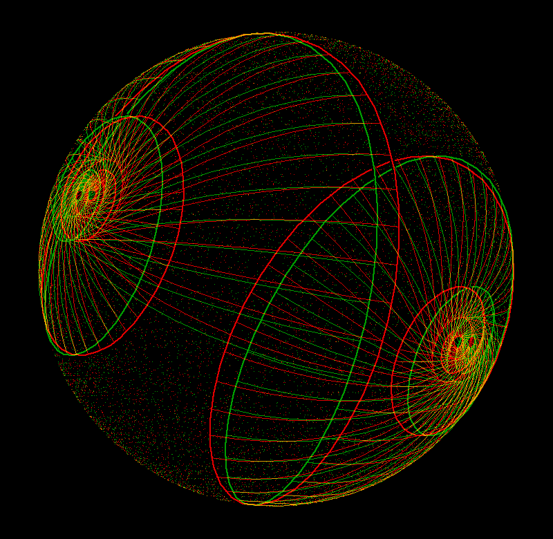 loxodrome with normals