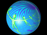 Sphere with Poincaré Hyperbolic Texture Map